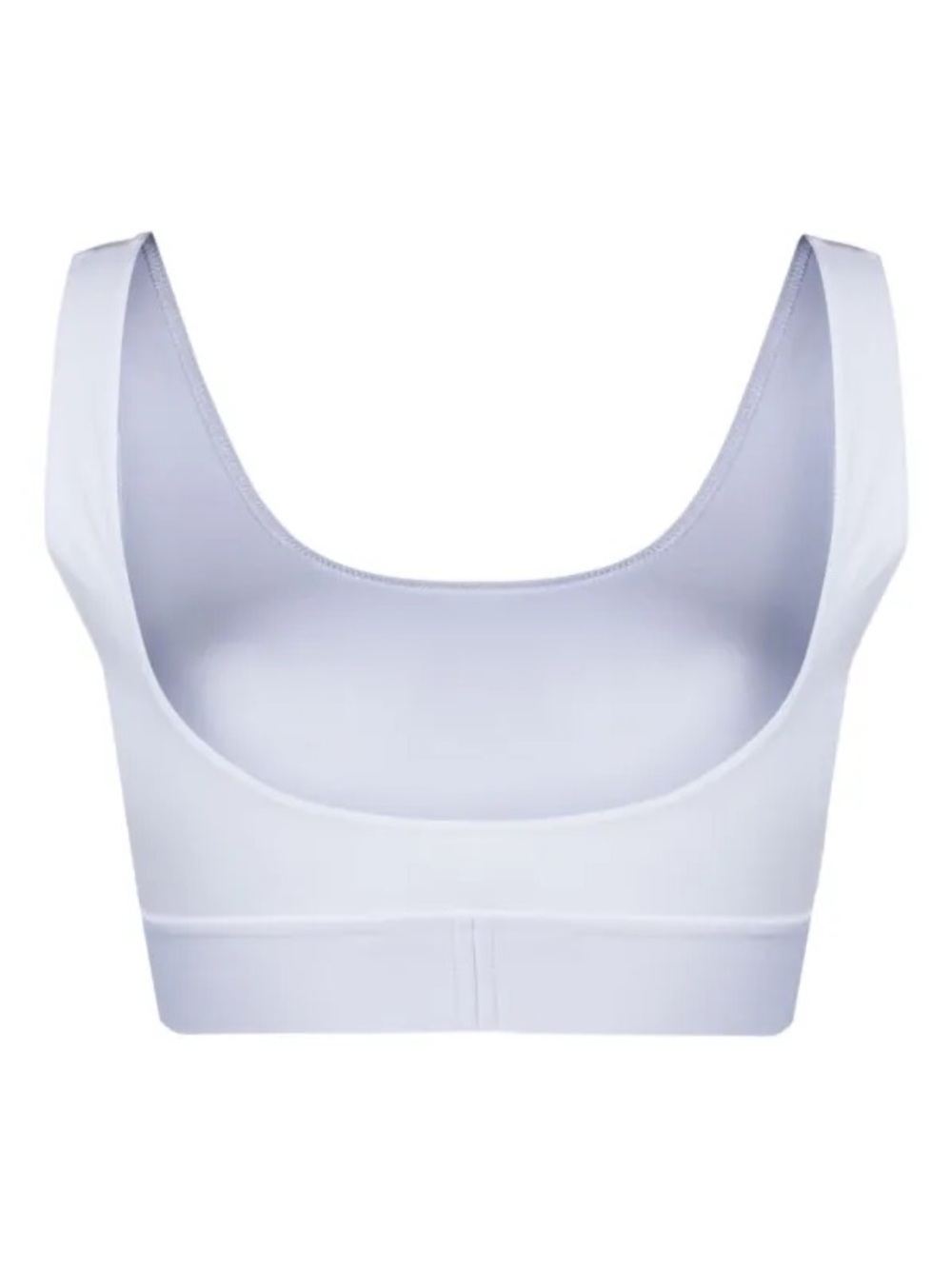 NWT Palm Angels White Logo Elastic-Band Crop Bralette - Picture 2 of 5